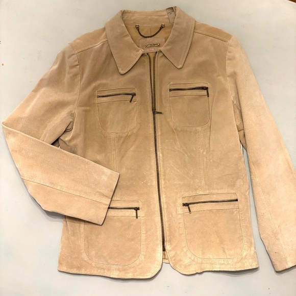 I.E. Relaxed 100% Leather Jacket - Picture 3 of 7